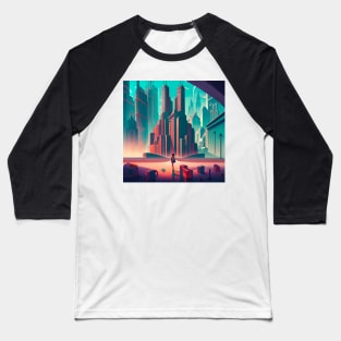 Art deco city art Baseball T-Shirt